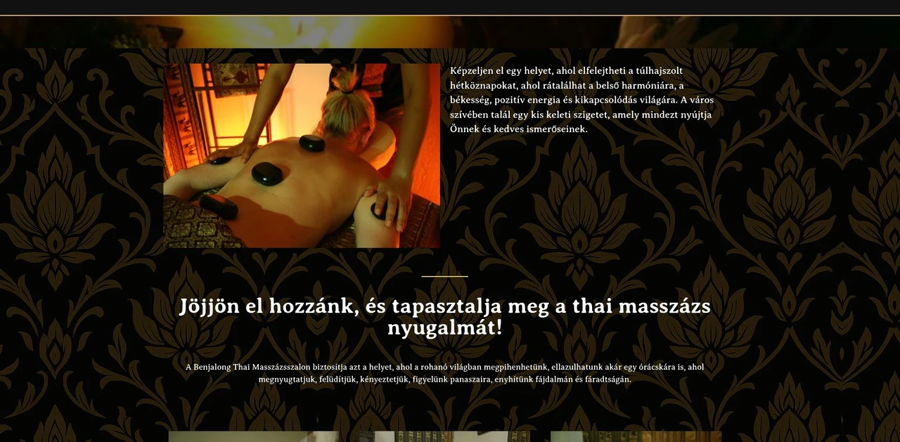 Benjalong Thai Massage project screenshot